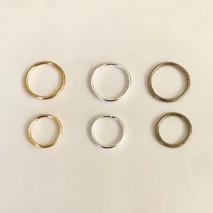 Faux body ring piercings